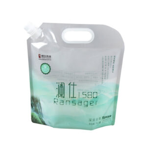 Large-capacity water bag, transparent self-supporting nozzle bag